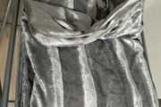 Silver grey ring top curtians 66x72