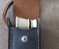 vintage Binoculars with leather case made in Russia