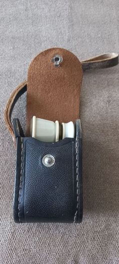 vintage Binoculars with leather case made in Russia