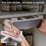 BRAND NEW Self-adhesive Kitchen Spice Organizer Rack Wall-mounted Seasoning Bottle Storage Rack Under Desk Drawer Hidden Kitchen Storage Image 3