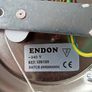 Endon matching wall sconce lights with a brushed stainless steel  finish and  clear glass shades and pull cord switch Image 6