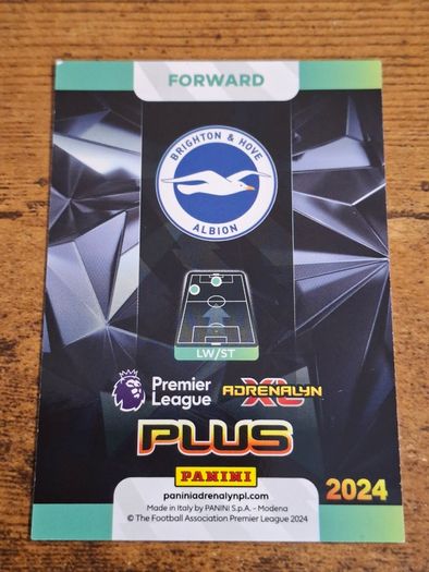 Panini Adrenalyn XL Plus Premier League 2024 Ansu Fati Brighton Wing Wizard - free standard postage