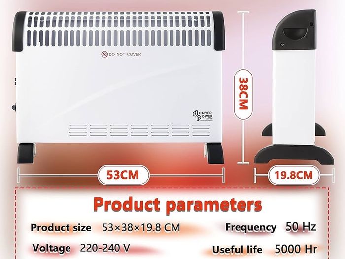 FREE 3 DAY DELIVERY Convector Radiator Heater 2000W Room Heating with Adjustable Thermostat