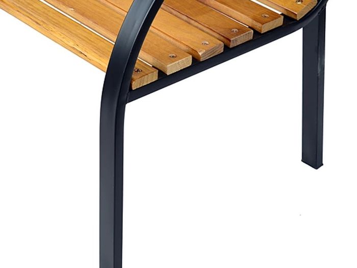 Garden Bench, 122Lx60Wx80H cm-Steel/Wood (FREE POSTAGE)