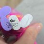 Vintage Russ Trolls Wedding 2" Tall Dancing couple pink and purple Hair  same Era as MLP G1 My Little Pony Image 5
