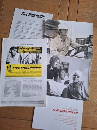 1970 Five Easy Pieces Pressbook Press Kit Photos Jack Nicholson