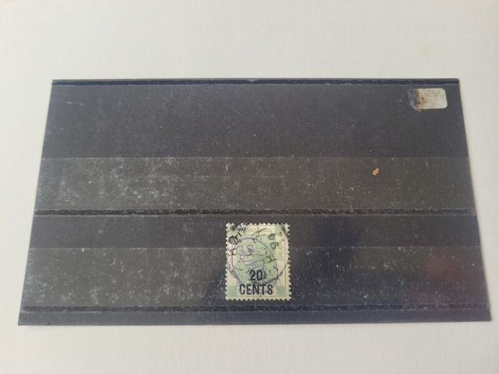 1891 Hong Kong 20c overprint stamp