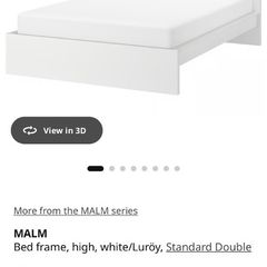 IKEA MALM Standard Double Bed . Excellent Condition