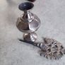 Rare find  Vintage Silver Color Surmadani Kohl Bottle With Stick, Eye Liner Pot Surma dani Box, arabic Kohl bottle flask islamic eye Make Up Bottle Image 5