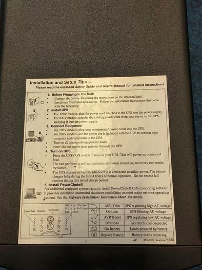APC Smart-UPS 1500 Battery Replacement / Used