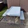 Folding table and benches Image 5