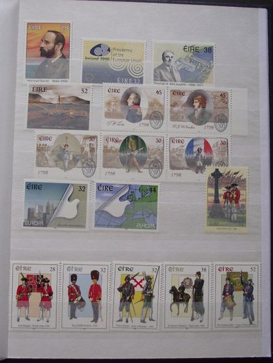 A new stock book (Number 2) filled with mint Irish stamps from years 1968-2000