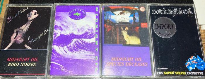 MIDNIGHT OIL  -  Cassette Tape Albums