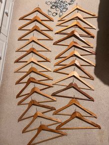 Hotel wooden hangers