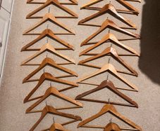 Hotel wooden hangers