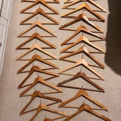 Hotel wooden hangers