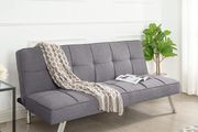 Dark grey fabric Folding 3 Seater Sofa 180cm