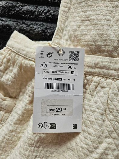 Zara Girls Pinafore/Dress with Tags