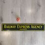 large Porcelain Metal Sign: Railway Express Agency Incorporated Image 3