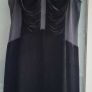 BASTYAN Black Silk and Velvet Gold Stud Dress Sz 12 Image 6