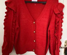 NEW red cardigan