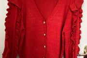 NEW red cardigan
