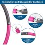 Exercise Fitness Hoop Lose Weight Professional Sports Hoops, Premium & Soft Padding, Healthy Life Strength Stamina, Tone Your Abs Obliques, Detachable Size Adjustable Image 4