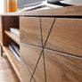 Oak Effect TV Stand 160 cm  Contemporary Wooden Entertainment Unit. Image 3