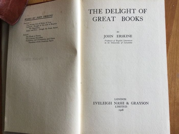 The delight of great books by John Erskine