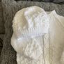Hand knit cardigan and hat 0 to3 mths Image 3