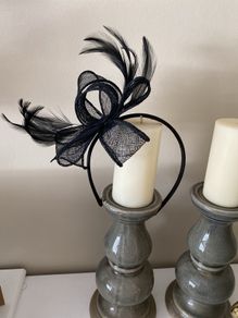 Black head piece/ facinator