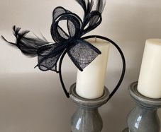 Black head piece/ facinator