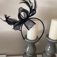 Black head piece/ facinator
