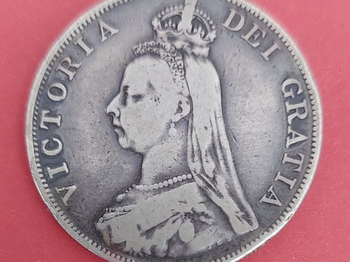 England  1887 Victoria Double Florin  Very Fine condition
