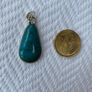 Eilat Stone Pendant 925 Silver Hallmarked Image 3