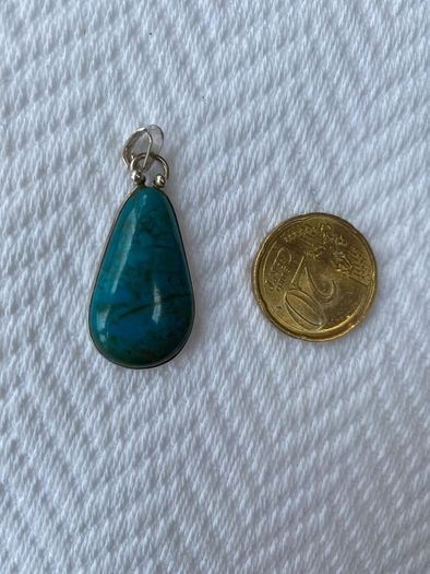 Eilat Stone Pendant 925 Silver Hallmarked