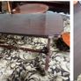 Regency Style Lyre-Leg Coffee Table with Glass Top Image 2