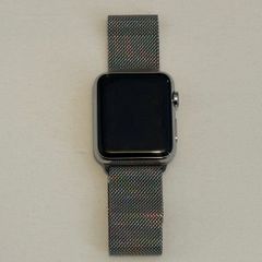 Apple Watch 42mm Stainless Steel Case with Milanese Loop