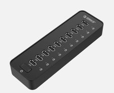 ORICO 10-Port USB3.0 HUB with 36W (12V/3A) Power Adapter 3.3ft USB Date for PC