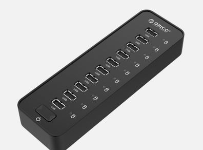 ORICO 10-Port USB3.0 HUB with 36W (12V/3A) Power Adapter 3.3ft USB Date for PC