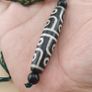 Antique Himalayan Tibetan 12 Eyes Agate Dzi Bead Amulet Pendant Necklace Image 8