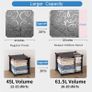 8 Cube Clothes Closet, Plastic Wardrobe with Doors & 1 Hangers, Deeper Cubes Than Normal (45 cm vs. 35 cm) for Larger Capacity Image 2