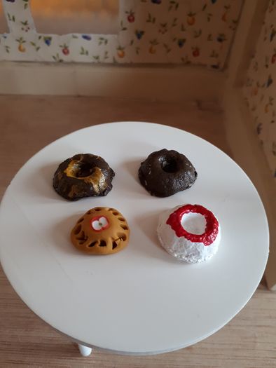 Handmade food miniatures for doll houses