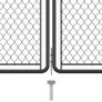 Garden Gate Steel 125x395 cm Anthracite Image 3