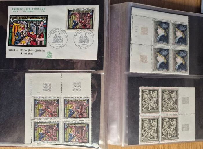 Stamp, cover album. France, Czechoslovakia, Hungary , Cuba, Spain, Paraguay, EU