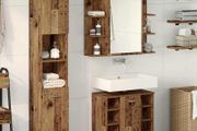 3 Piece Bathroom Furniture Set Old Wood