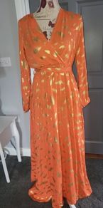 orange dress size 8