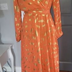orange dress size 8