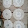 Tg Green side plates/ Cloverleaf / Cornishware green stripe Image 9