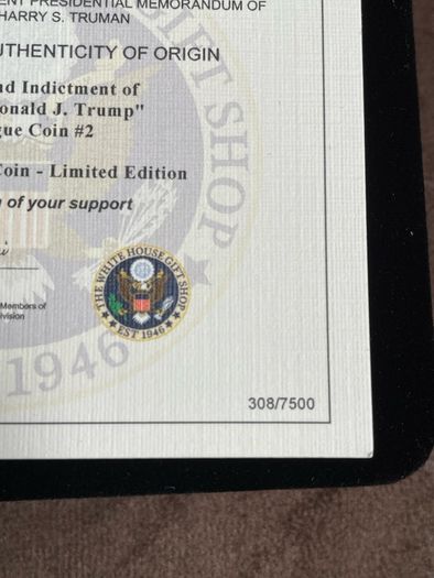 Trump Indictment Coin #2 Limited Edition